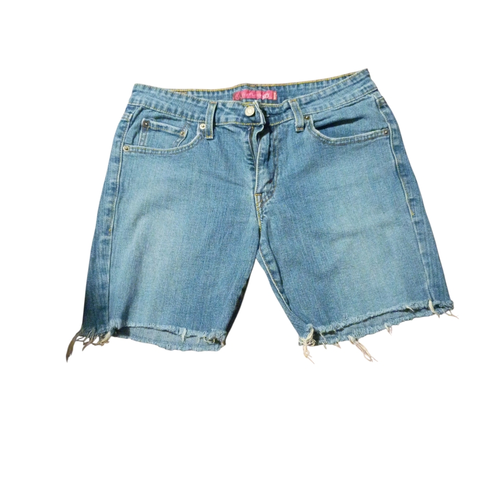 Men's Light Blue Denim Cutoff Shorts